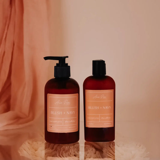 Blush + Navy Hand + Body Lotion - Dawn Collection