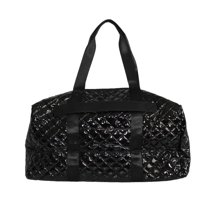 The Debra Diamond Weekender Duffle Bag Glossy Black