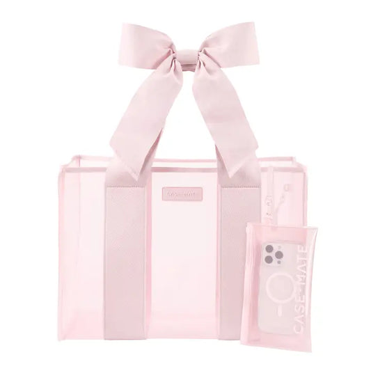 Special Edition Bow Beach Tote with Phone Pouch