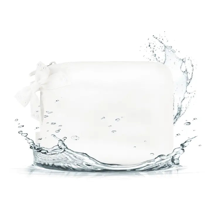 Special Edition Ivory Pearl Bow Waterproof Beach Zip Pouch
