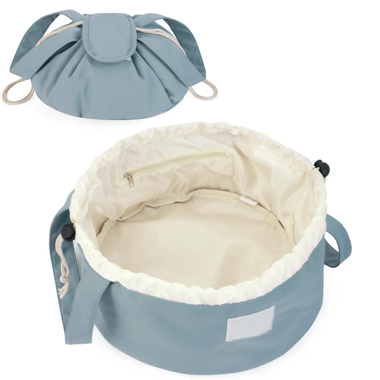 Barrel Drawstring Makeup Bag Large Cosmetic Toiletry Bags