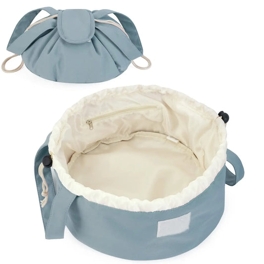 Barrel Drawstring Makeup Bag Large Cosmetic Toiletry Bags