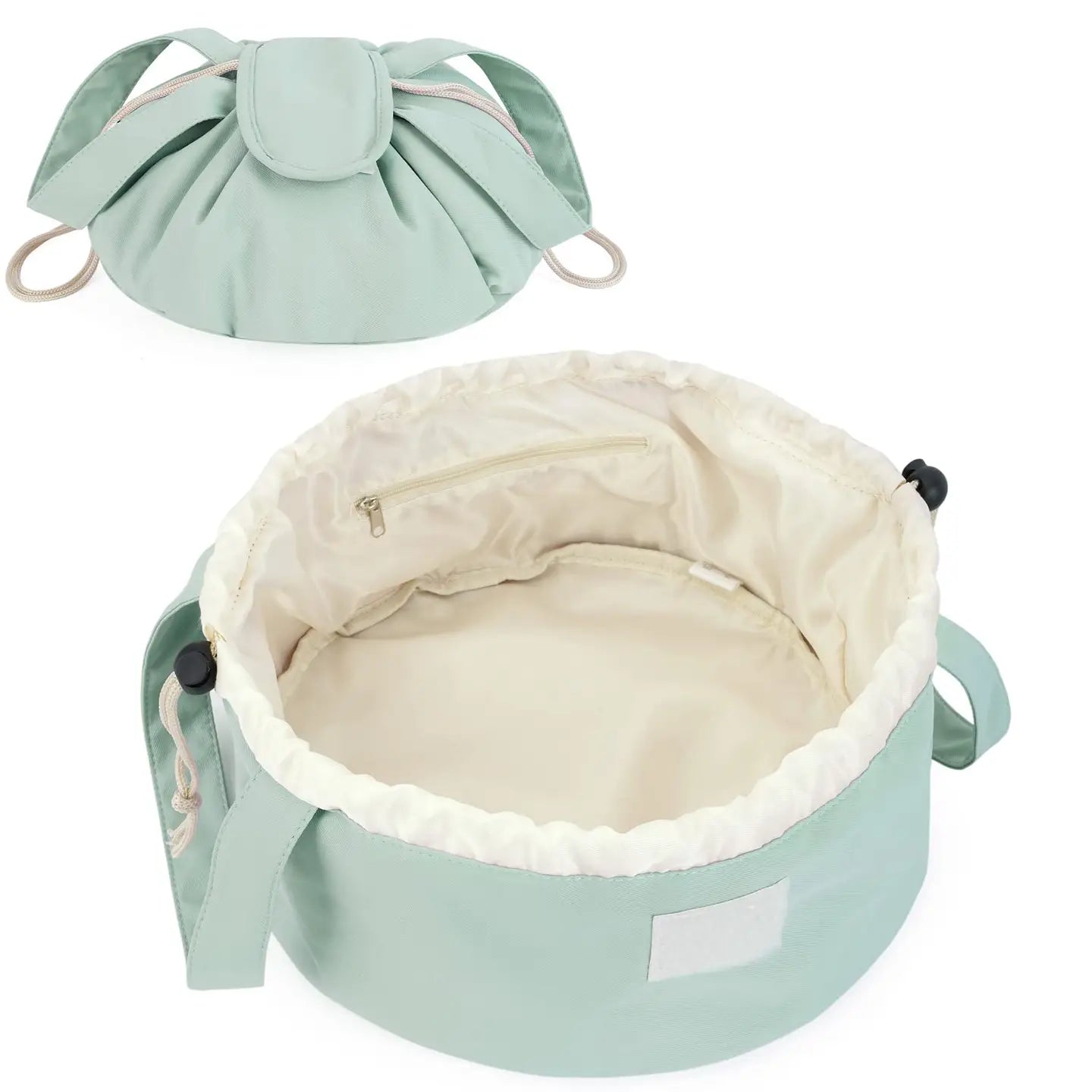 Barrel Drawstring Makeup Bag Large Cosmetic Toiletry Bags