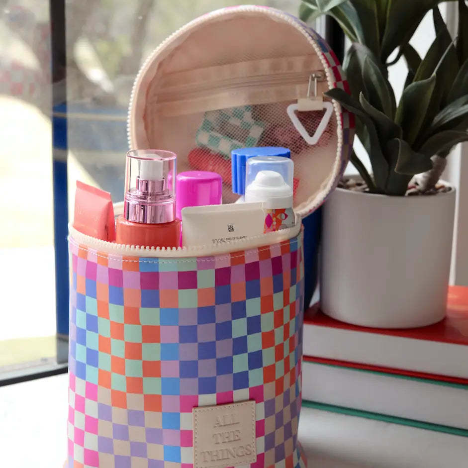 Barrel Organizer - Happy Checkered