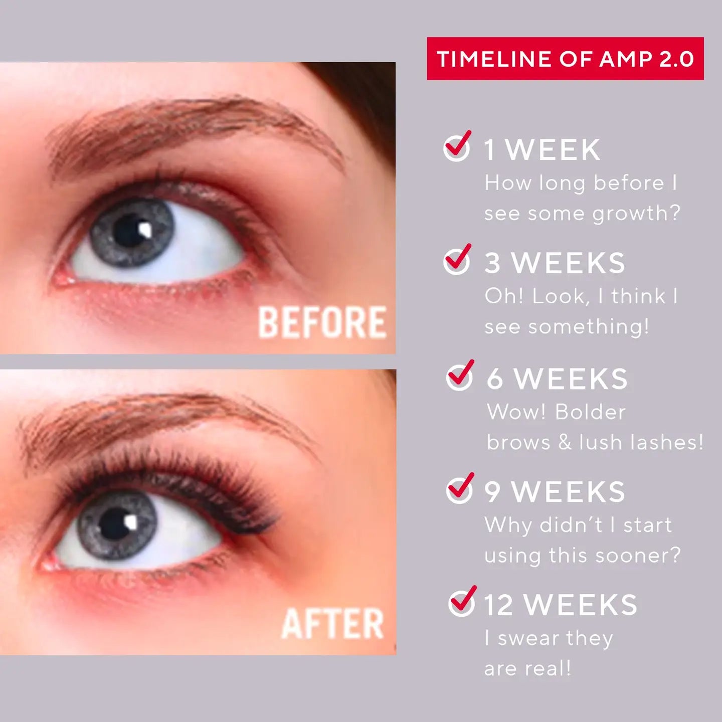 Amp 2.0 Eyelash & Brow Growth Enhancing Serum