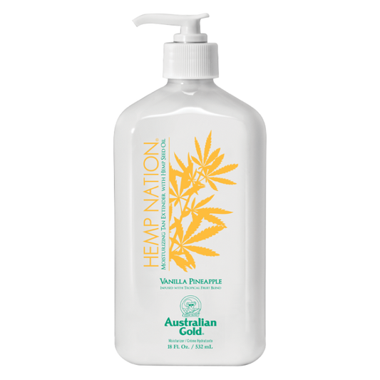 Hemp Nation Vanilla Pineapple Tan Extender - Dye Free 18 oz.