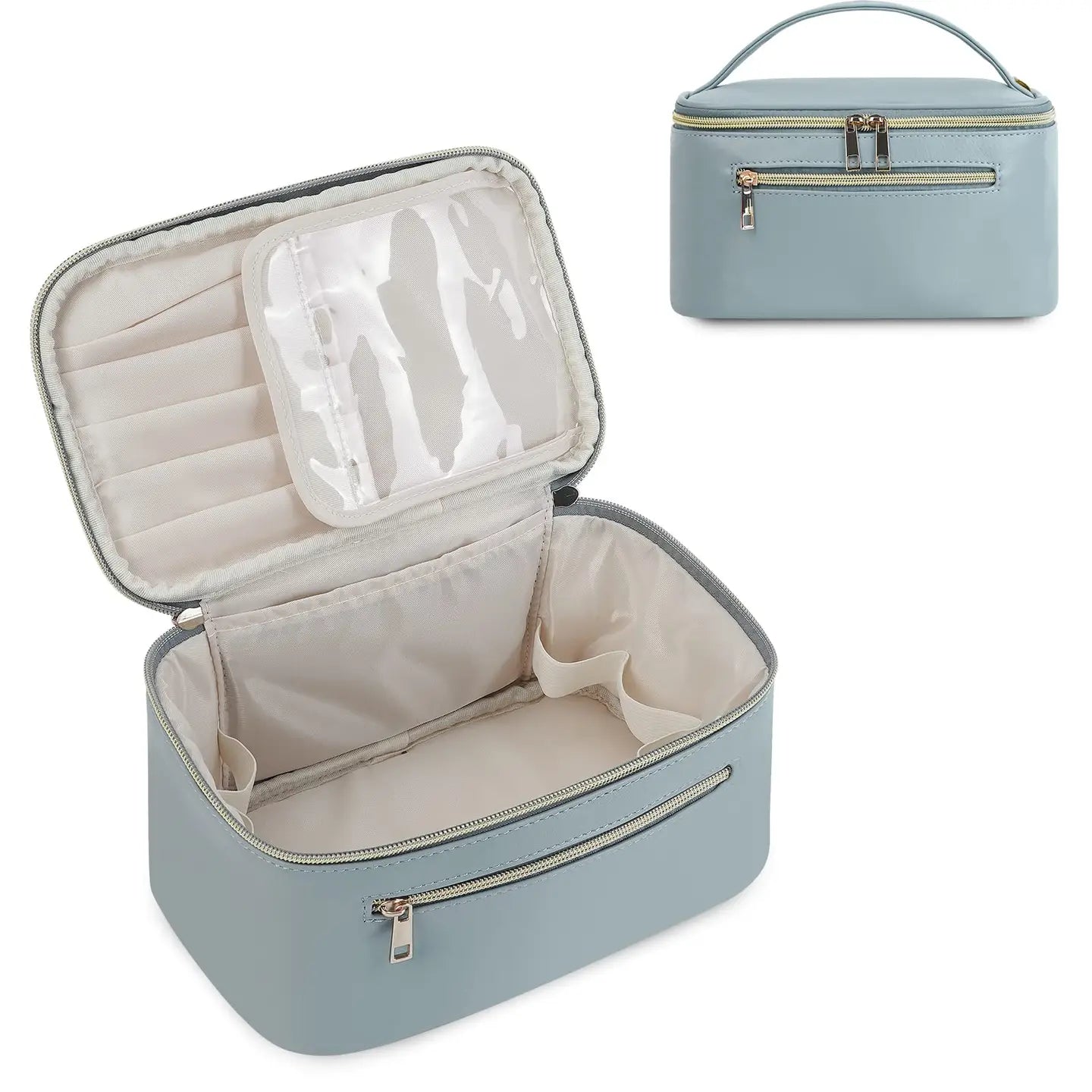 Eco Vegan Leather Cosmetic Brush Bags Makeup Case