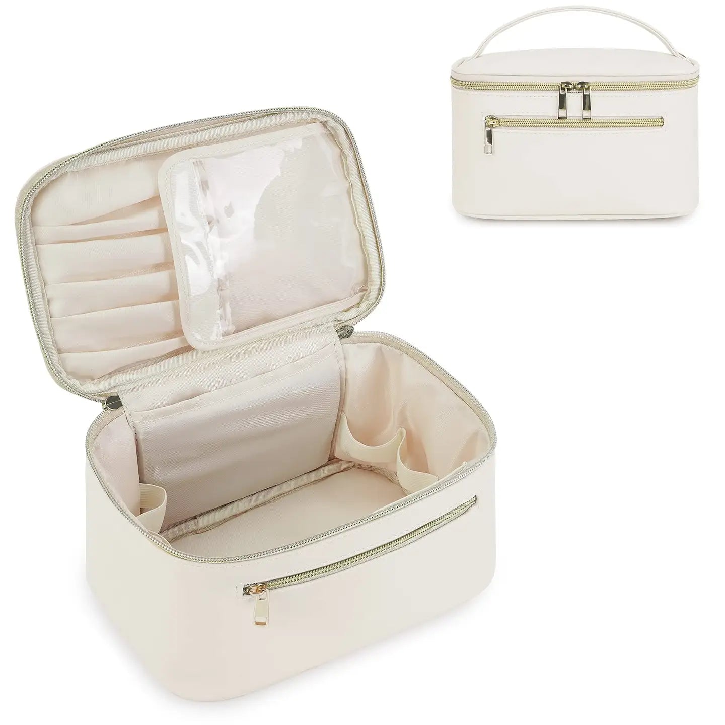 Eco Vegan Leather Cosmetic Brush Bags Makeup Case