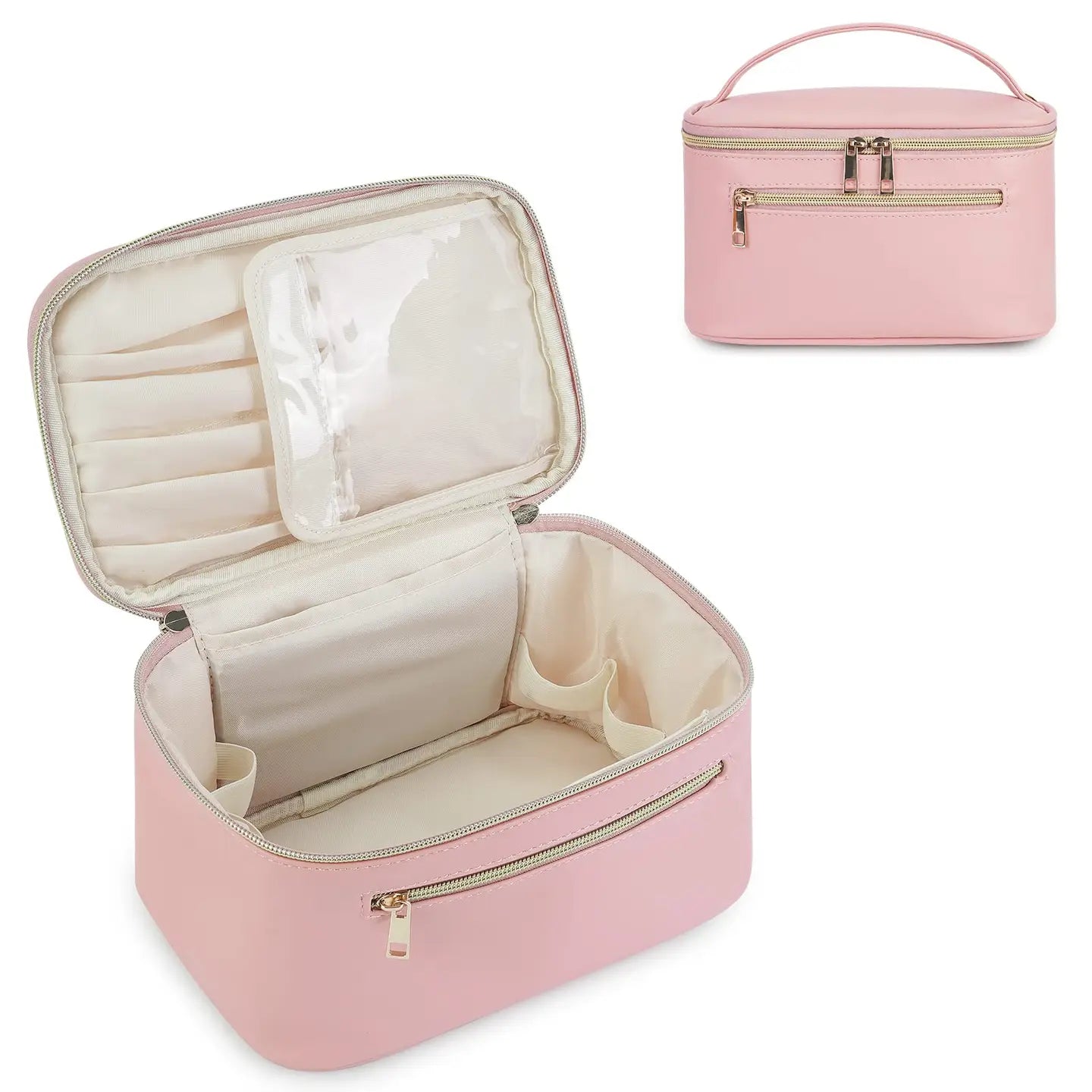 Eco Vegan Leather Cosmetic Brush Bags Makeup Case