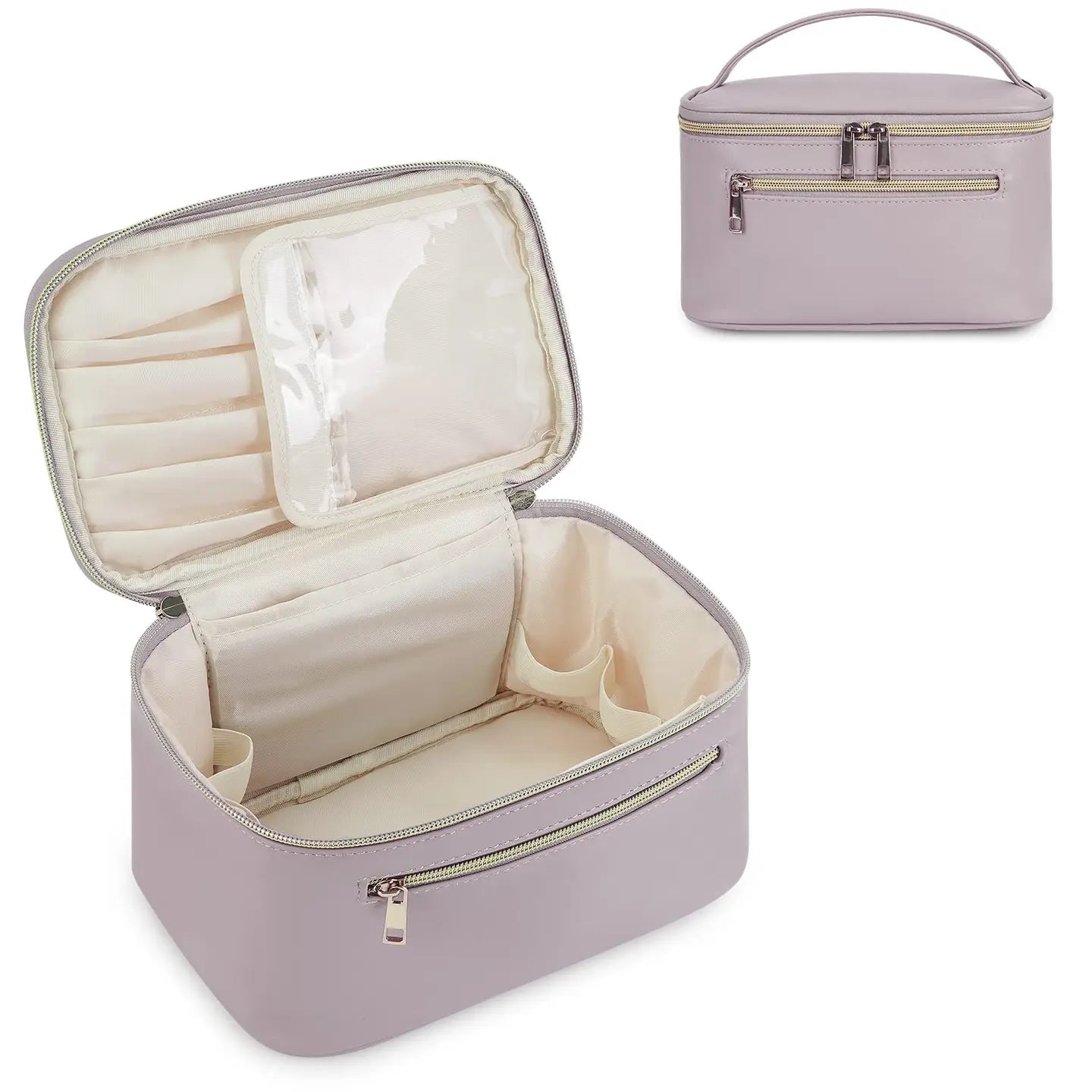 Eco Vegan Leather Cosmetic Brush Bags Makeup Case