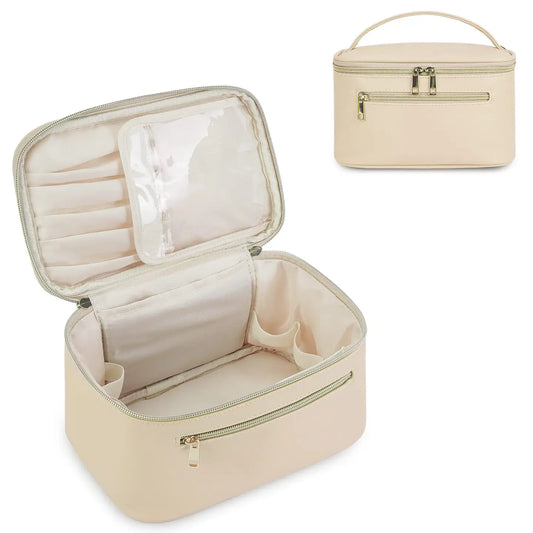 Eco Vegan Leather Cosmetic Brush Bags Makeup Case