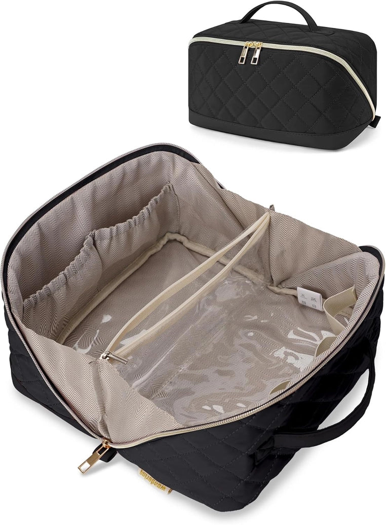 Wandering Nature Travel Makeup Bag(Large Capacity, Quilted)