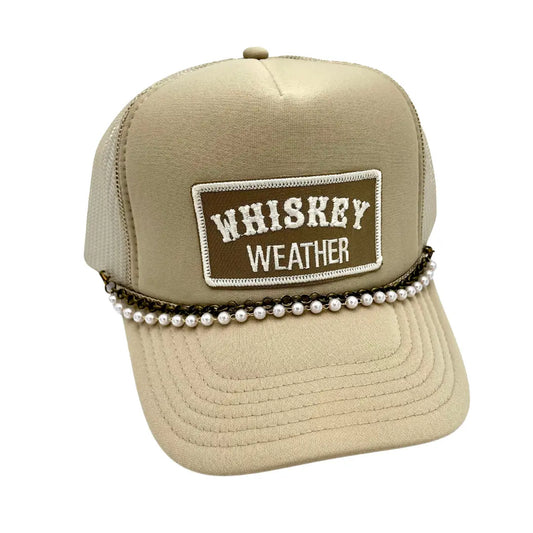 Whiskey Weather Fall Custom Embroidered Patch  Hat