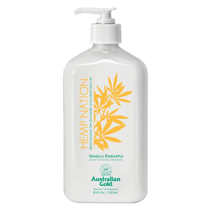 Hemp Nation Vanilla Pineapple Tan Extender - Dye Free 18 oz.